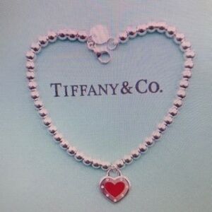 Tiffany & Co Heart Necklace with Pouch
